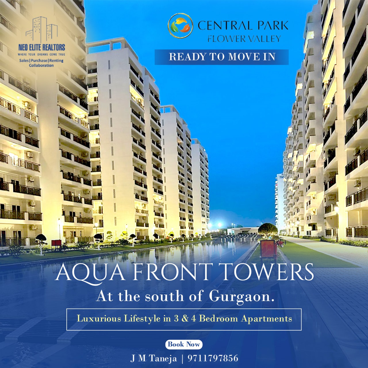 AQUA FRONT Towers Luxurious Lifestyle condominiums/apartments